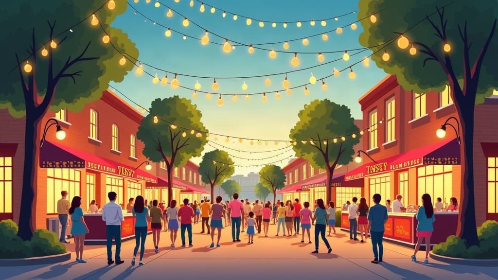 Editorial illustration: Family Weekend Guide: Fun Events for Kids in Cullman