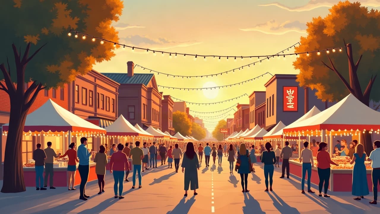 Editorial illustration: Exciting Fall Events This Weekend in Cullman, October 23-25