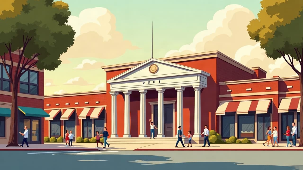 Editorial illustration: DOE notice outlines planned manufacturing building in Cullman